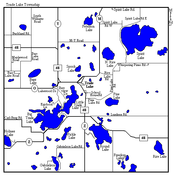 Trade Lake Township County Wisconsin Imagemap